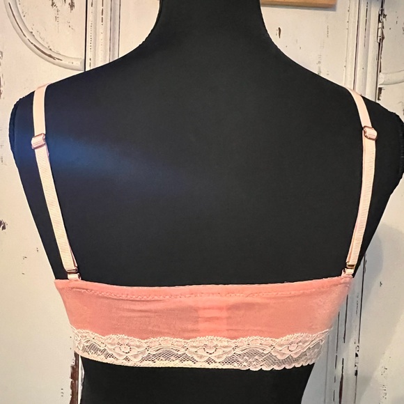 Eberjey Pink and Cream pink Lace Bralette - Picture 2 of 7